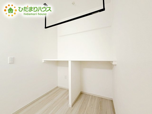 【収納】 | 水戸市東台1期　新築戸建　2号棟 | ゆったりとした洗面所には物入れを完備！タオルや洗剤をしまえます(^^)/