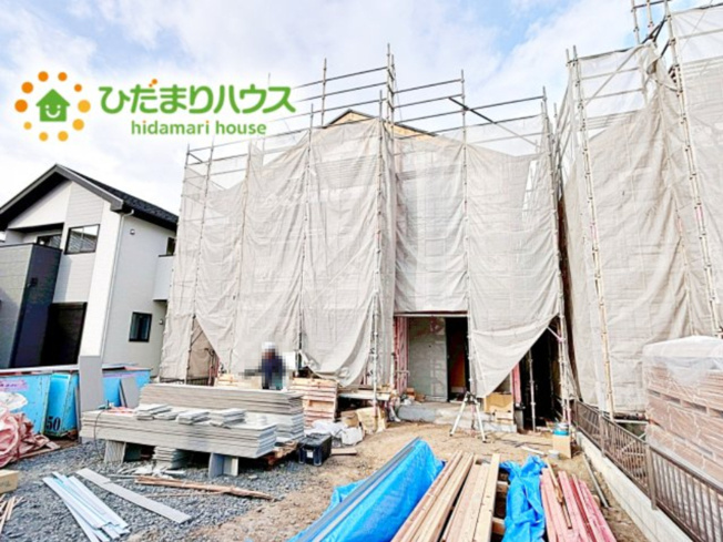 【外観】 | 水戸市東台1期　新築戸建　2号棟 | 南向きで日当たり良好(^^♪