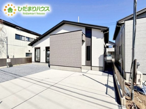 【外観】 | 水戸市東台1期　新築戸建　4号棟 | 南向きで日当たり良好(^^♪