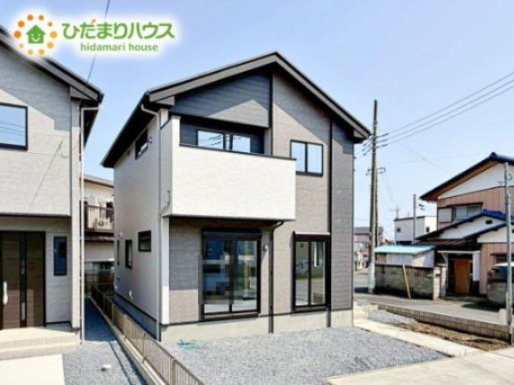【外観】 | 水戸市東台1期　新築戸建　3号棟 | 南向きで日当たり良好(^^♪