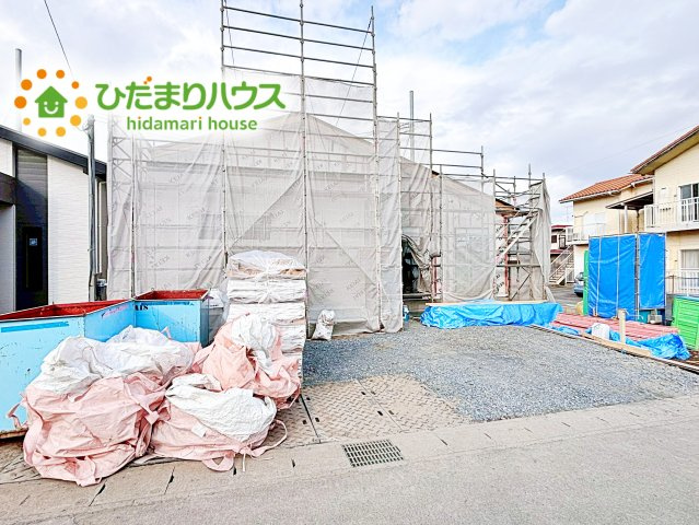 【外観】 | 水戸市東台1期　新築戸建　5号棟 | 南向きで日当たり良好(^^♪
