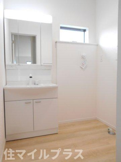 【独立洗面台】 | 郡山市大槻町三角田新築一戸建て5棟 | 朝の身支度には欠かせない独立洗面化粧台
