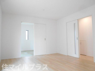 【居間・リビング】 | 郡山市賀庄新築一戸建て3棟 | おしゃれなリビングです