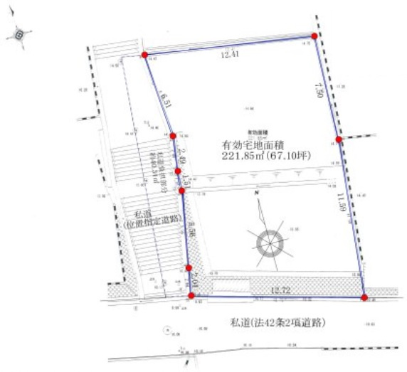 舞子坂1丁目　土地の土地図