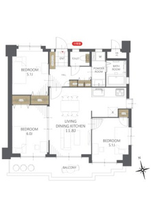 【間取り】ライオンズガーデン緑ヶ丘 