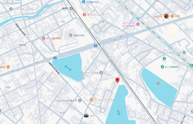加古郡播磨町古宮1丁目　中古戸建の地図