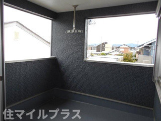 【バルコニー】 | 郡山市賀庄新築一戸建て3棟 | お洗濯にも便利なバルコニー付き