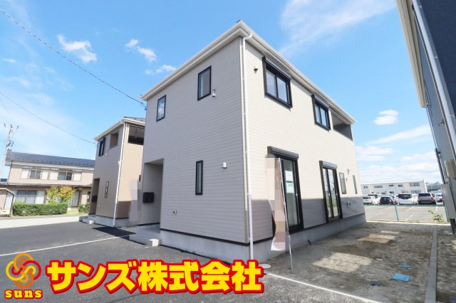 郡山市字賀庄第５　　　２号棟　　桜小学校、郡山第３中学区の外観|北西側から見た外観