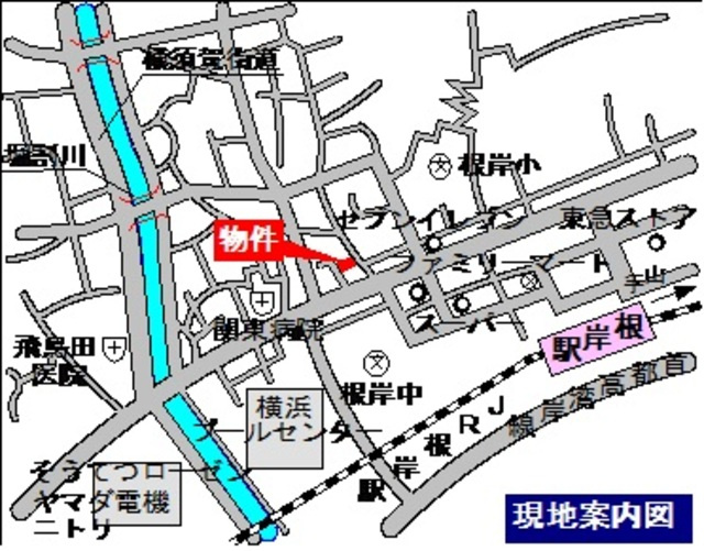 メゾン・マイの地図|駅徒歩５分の好立地