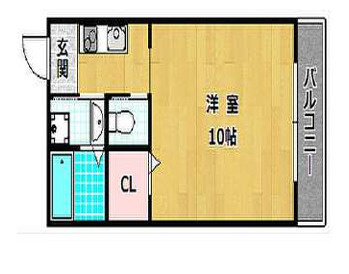 枚方市杉山手１丁目の一棟アパートの間取り