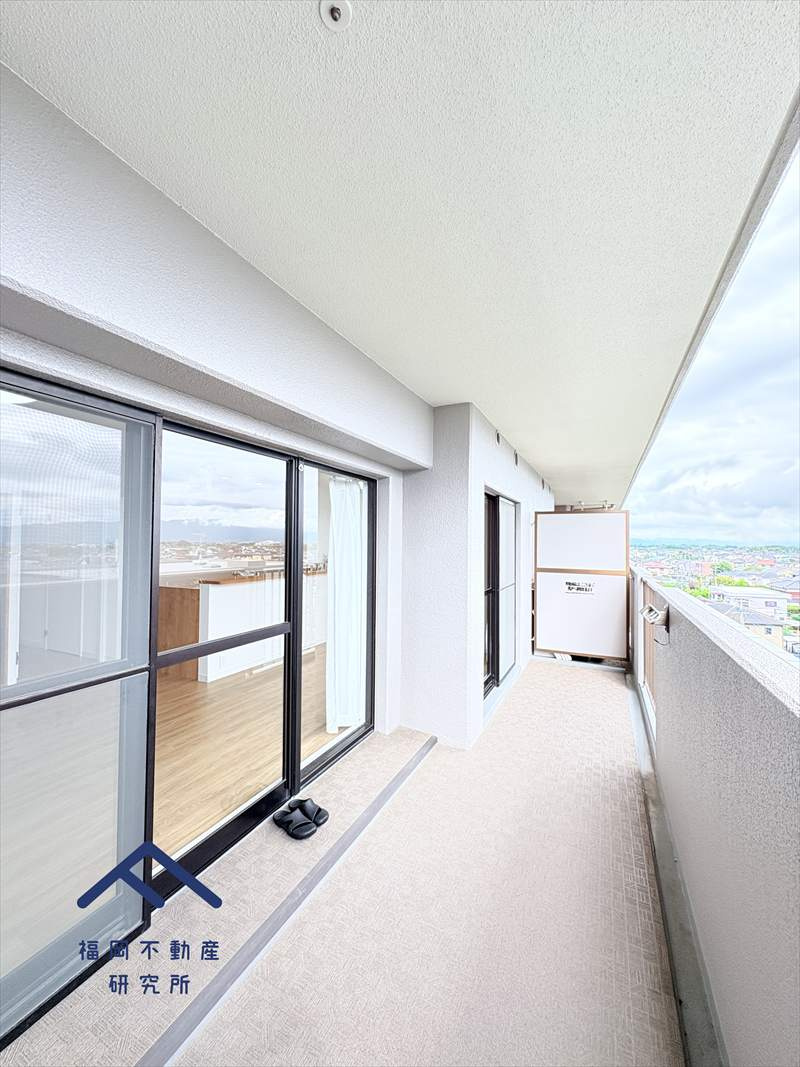 スカイハイツ小郡のバルコニー