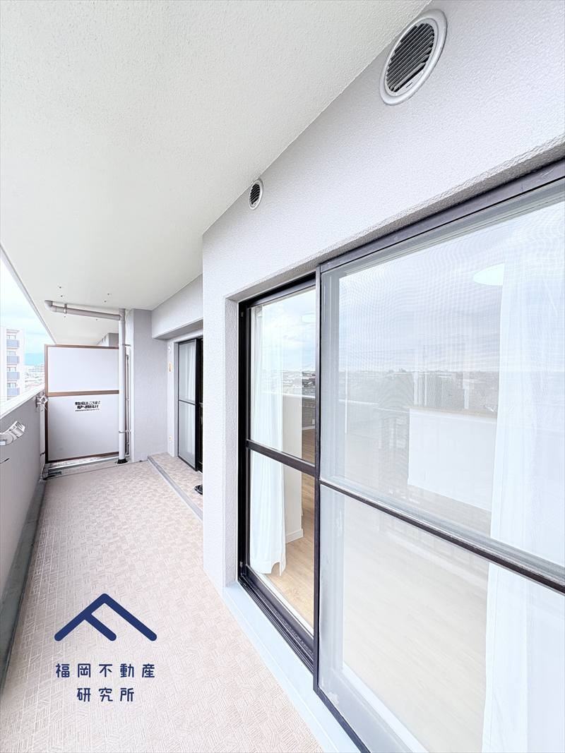 スカイハイツ小郡のバルコニー