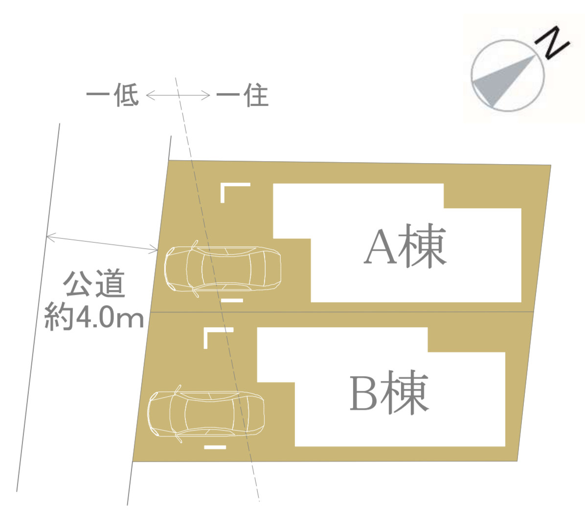 横浜市戸塚区汲沢6丁目 新築戸建て【仲介手数料無料】の区画図