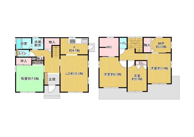 福島市飯坂町高舘の間取り