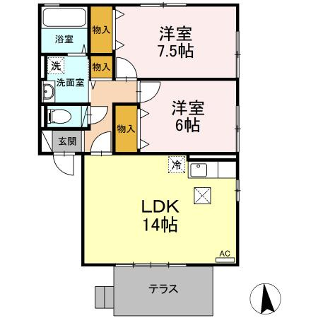 リビングタウン盛南の間取り