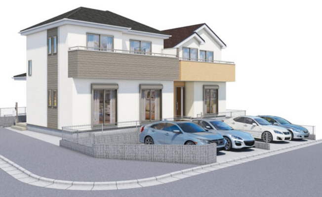 【外観パース】 | 神陵台９丁目　新築戸建　２区画
