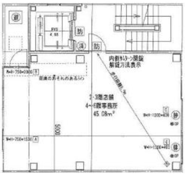 【間取り】 | 新富町駅徒歩2分 CENTER VILLAGE 2階 13.63坪