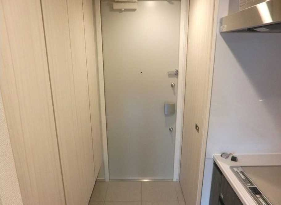 メゾンビスタ渋谷宇田川　テラス　セキュリティ充実　浴室乾燥の玄関