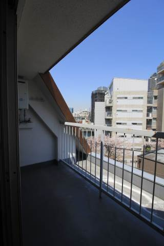 東都赤坂コーポ二のバルコニー