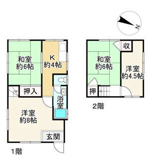 【間取り】 | 近江八幡市池田本町　中古戸建