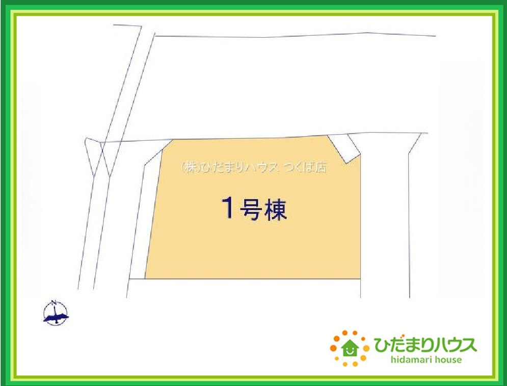 ひたちなか市高場7期　新築戸建の区画図|カースペース３台ＯＫ！来客用にもスペースを確保できて安心ですね(^^)/