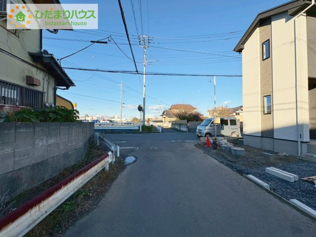 ひたちなか市高場7期　新築戸建の前面道路含む現地写真|平日・夜間もご案内可能(^^♪お気軽にお問い合わせくださいませ!(^^)!
