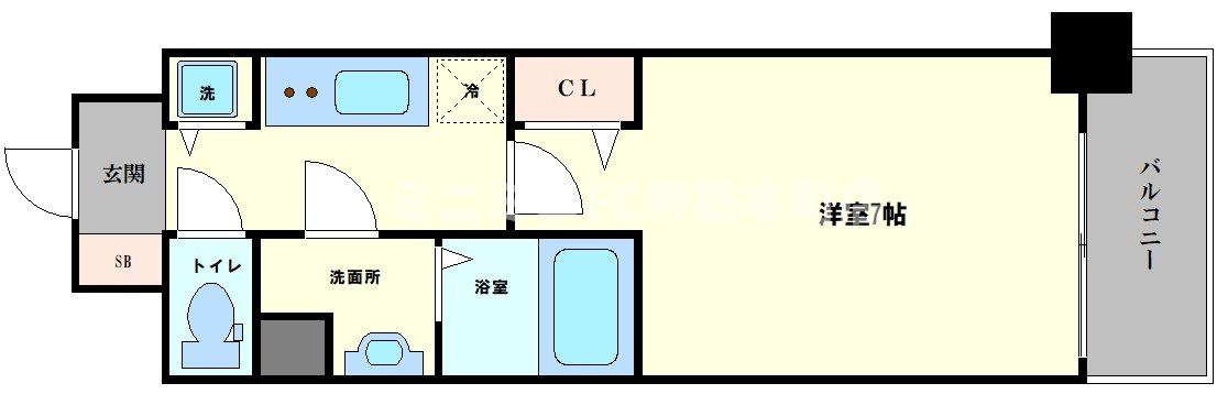 アドバンス西梅田グルーブの間取り
