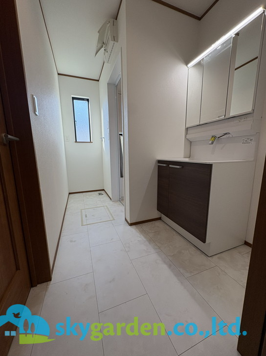 茅ヶ崎市東海岸南4丁目　新築戸建　全5棟B号棟の脱衣所