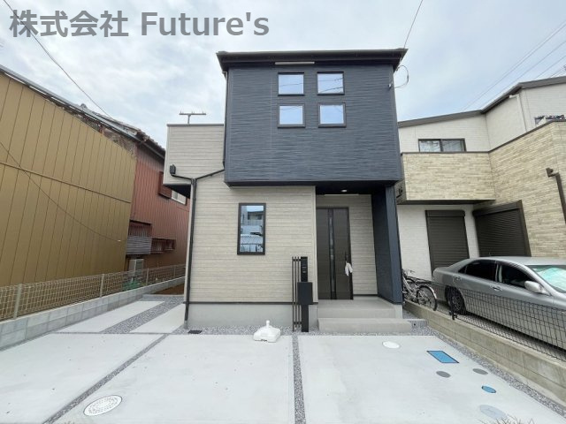 三郷市新和4丁目　新築戸建　全1棟の外観|TX「三郷中央」駅バス3分『一本木橋』停歩4分