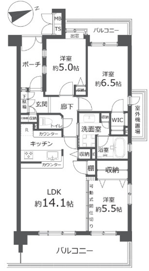 【間取り】 | アーデル墨田文花