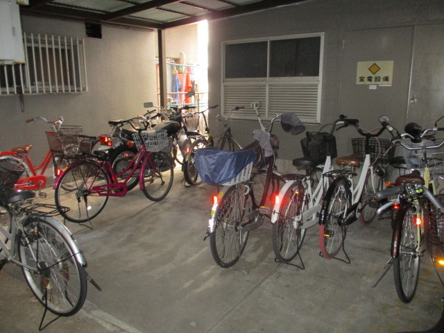 駐輪場です