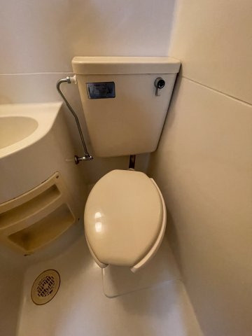 落ち着いた色調のトイレです
