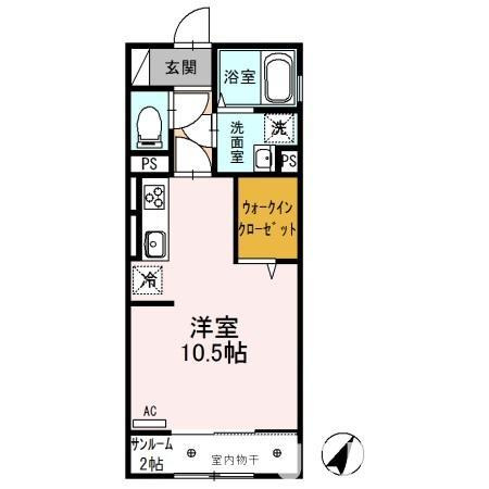 プランドール Bの間取り