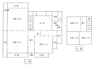 【間取り】 | 近江八幡市新町４丁目　中古戸建