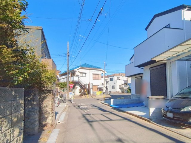 ふじみ野市元福岡２丁目の新築一戸建の前面道路含む現地写真|北西側約4.8㎡の前面道路