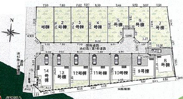 平塚市南金目第18Ⅰ期　新築戸建　全7棟11号棟の区画図