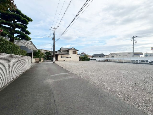 売土地　富士市横割1丁目　全３区画　１号地（53.96坪）の前面道路含む現地写真|現地撮影　9.22