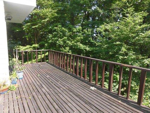 すいらん荘別荘地のバルコニー