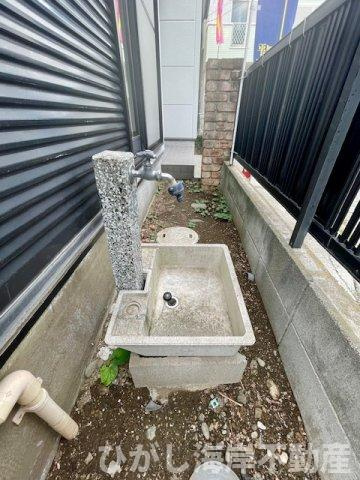 中郡大磯町高麗３丁目　中古戸建の庭|外用水栓