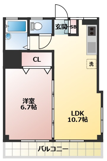 武蔵野コーポの間取り