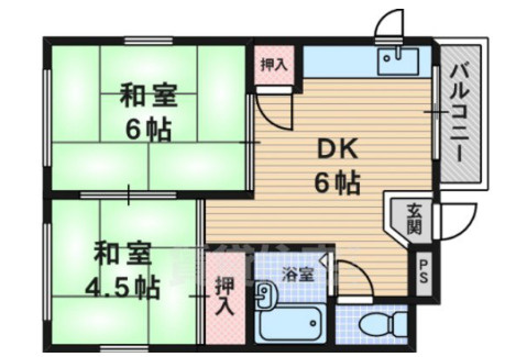 東和マンションの間取り