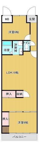 マンション明舞の間取り