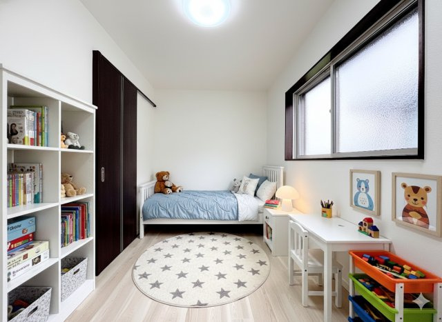 戸塚区上倉田町　中古戸建ての洋室|◆室内はいつも明るい印象なので気持ちの良い朝を迎えられます。各部屋にはクローゼットを完備しており、収納が多いお家はすっきりして快適空間です。