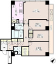 【間取り】 | 91.22㎡3LDK【小石川パークタワー】