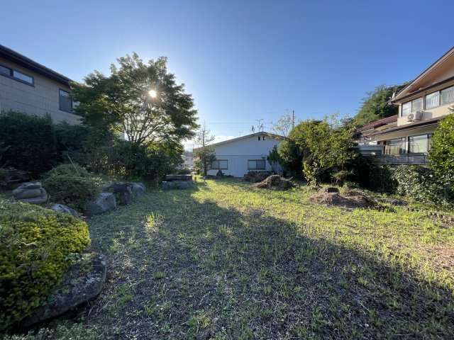 中古戸建・中古住宅　白河市泉田袖ヶ久保　平屋建て　小田川小・東北中の庭|駐車場スペースとしても、趣味スペースとしても♪