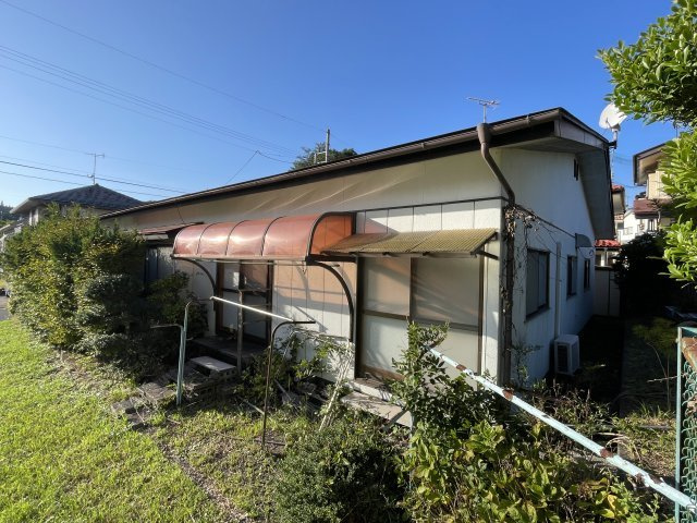 中古戸建・中古住宅　白河市泉田袖ヶ久保　平屋建て　小田川小・東北中の外観|北側から外観撮影しました！