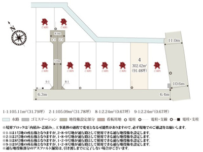 【区画図】 | 行田総合病院の近くに全9区画の分譲地が誕生しました。