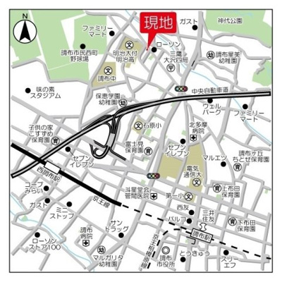 【地図】 | セダーバック-大沢4丁目-