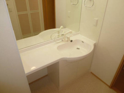  | シェーンベルク | ホテルのような大型鏡付き洗髪洗面化粧台です。