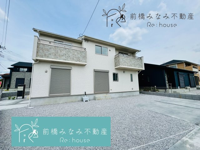 前橋市大友町2丁目　９号棟(全９棟)　ブルーミングガーデン　新築建売分譲の外観|外観もきれいです